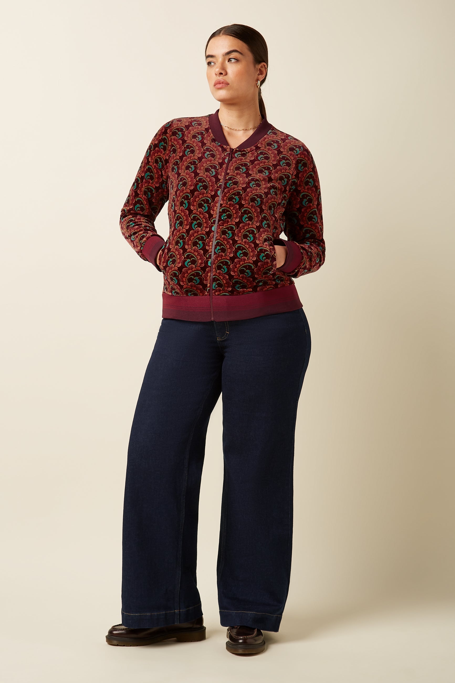 Bessie Jacket Winkle - Porto Red