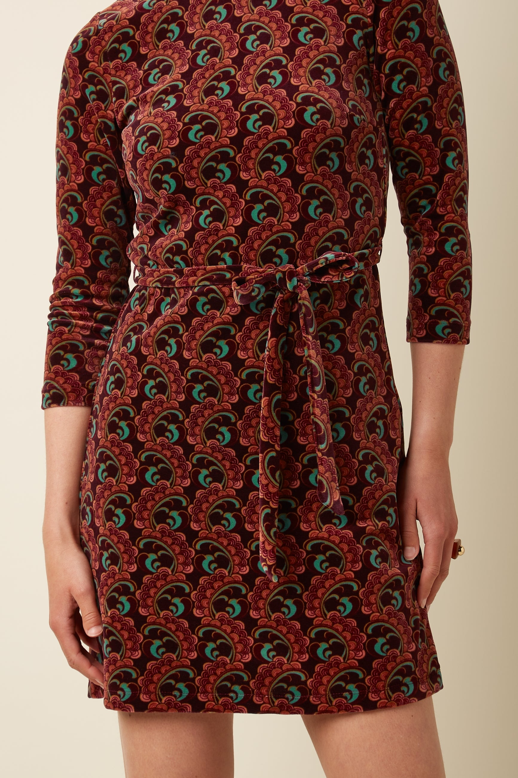 Dita Dress Winkle - Porto Red