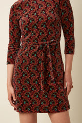 Dita Dress Winkle - Porto Red