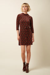 Dita Dress Winkle - Porto Red