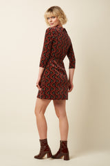 Dita Dress Winkle - Porto Red