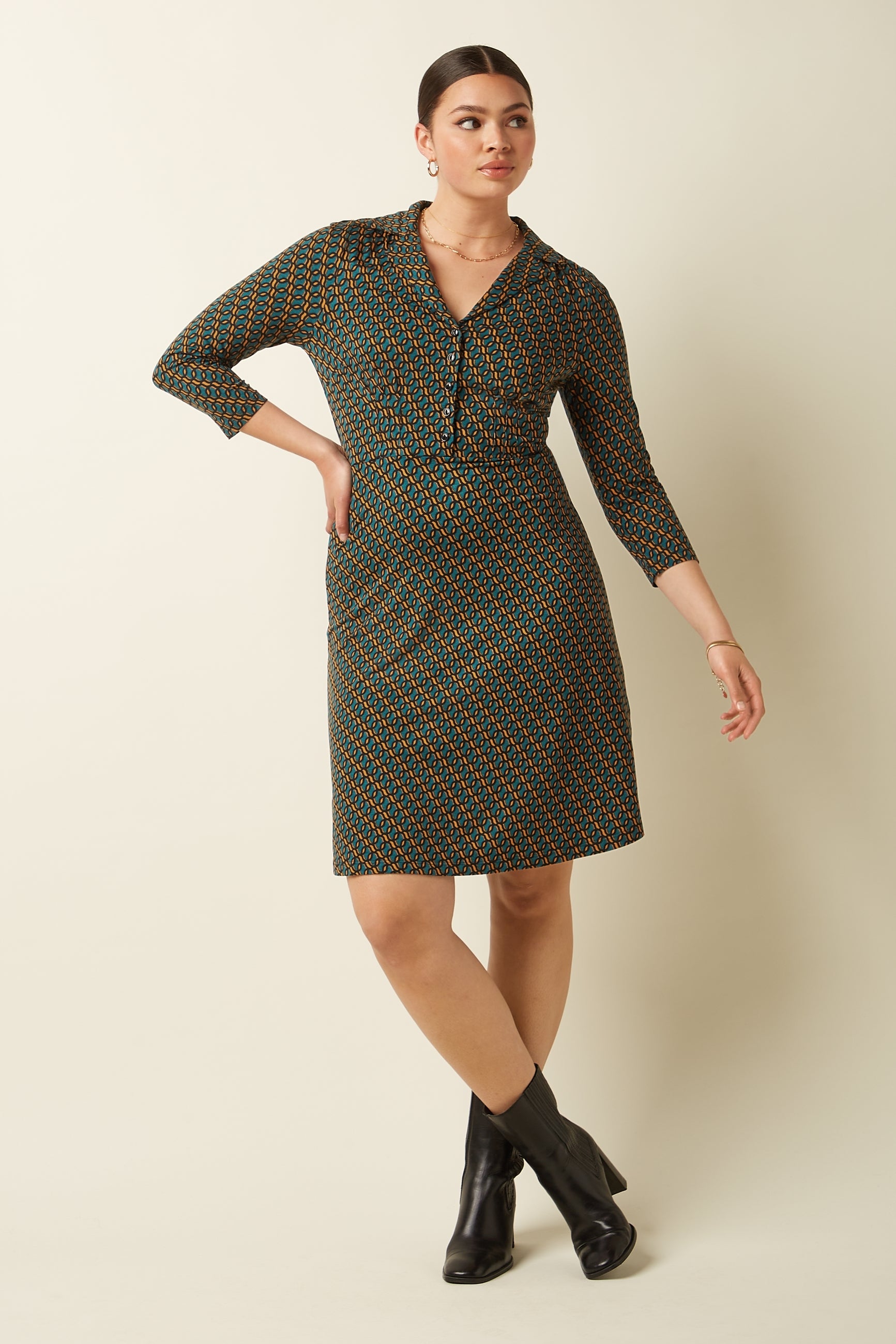 Diner Dress Brisk - Spruced Green