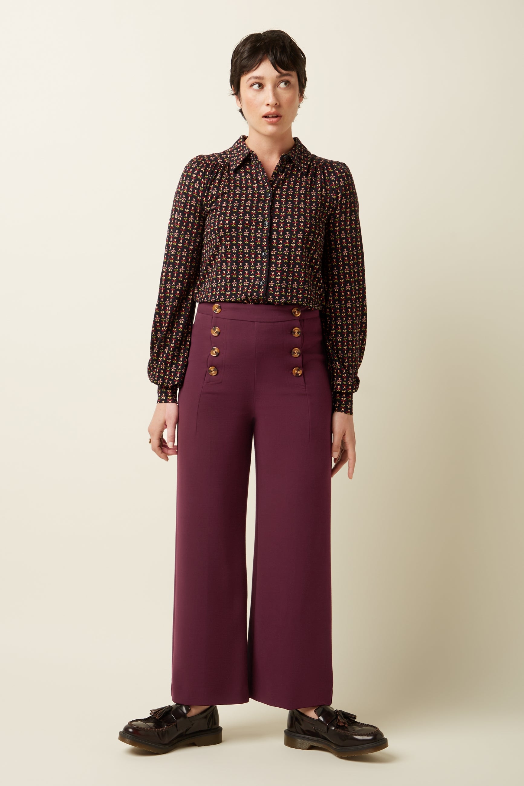 Carina Blouse Jangle - Black