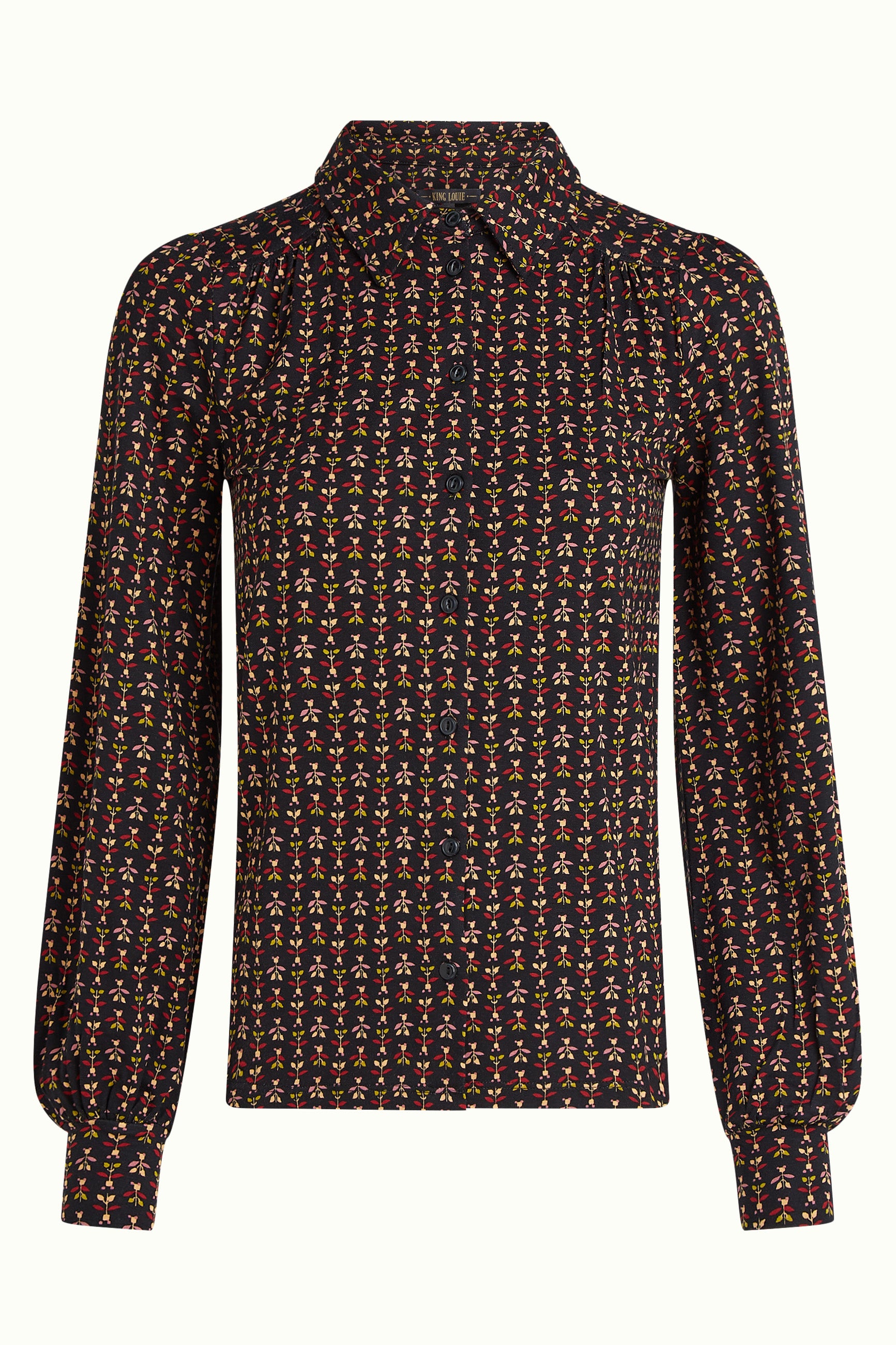 Carina Blouse Jangle - Black