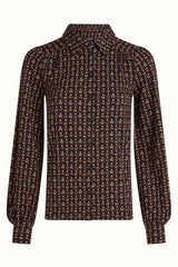 Carina Blouse Jangle - Black