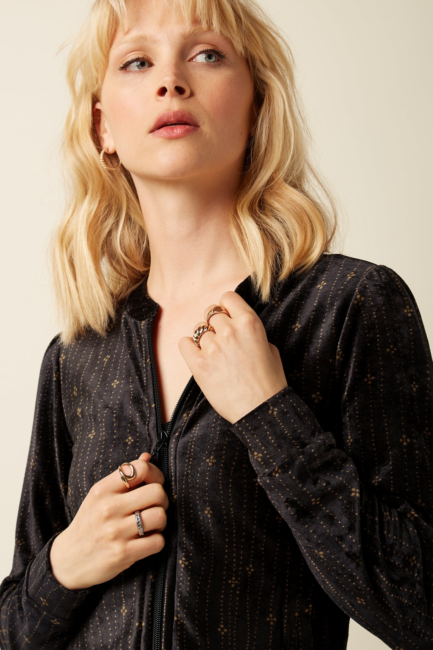 Iris Jacket Nieve - Caviar