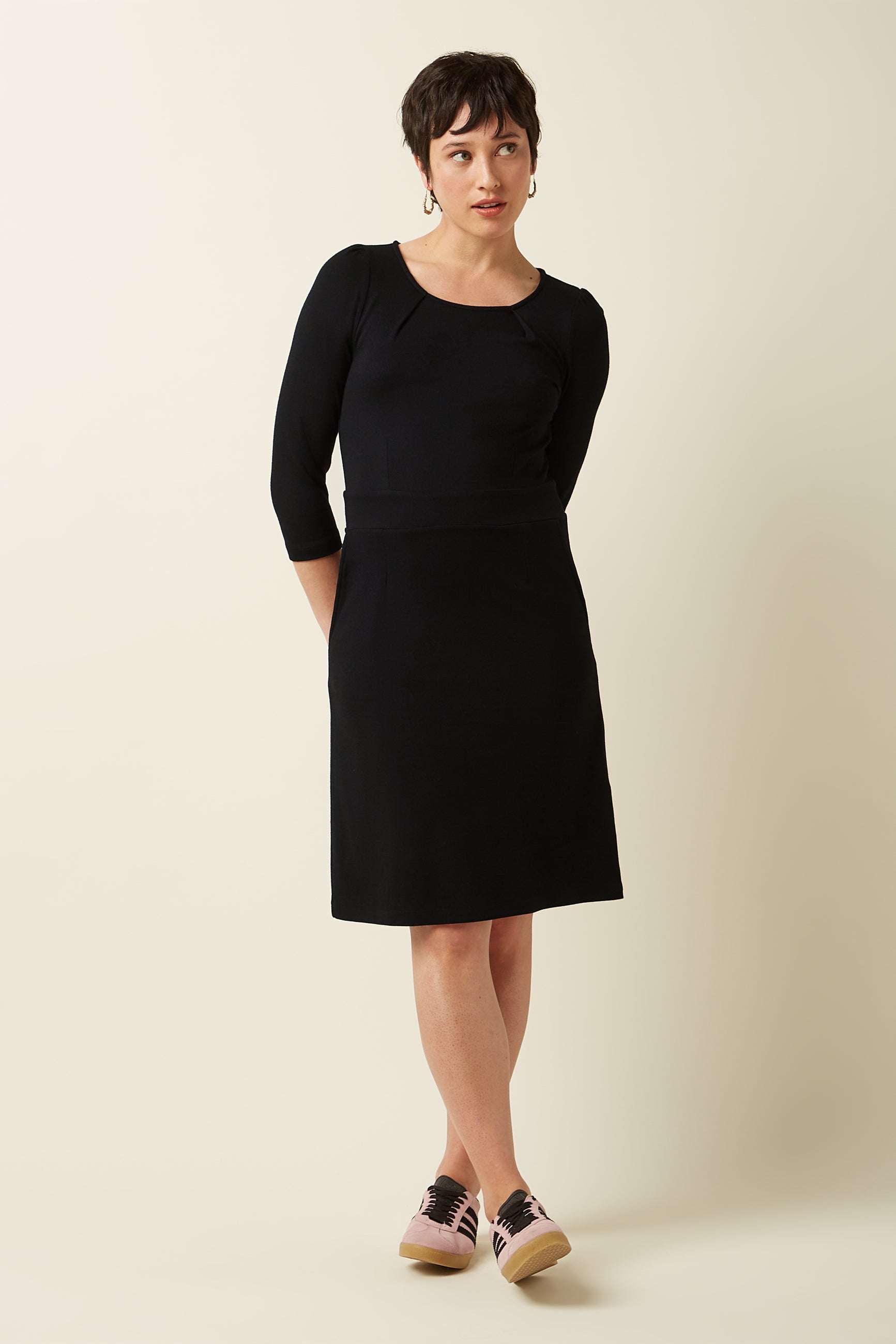 Mona Dress Milano Crepe - Black – King Louie