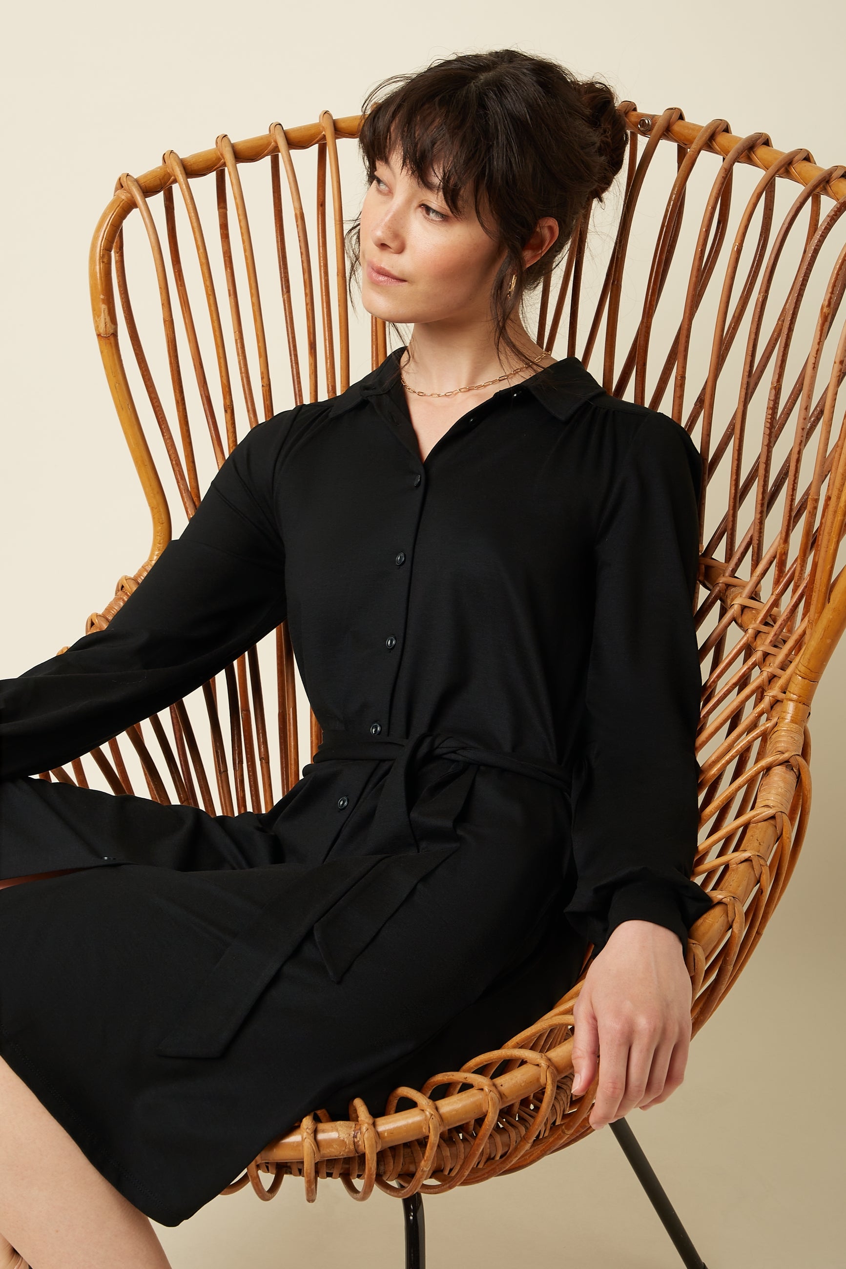 Carina Tunic Dress Viscose Classic - Black King Louie Carina Tunic Dress Viscose Classic - Black King Louie