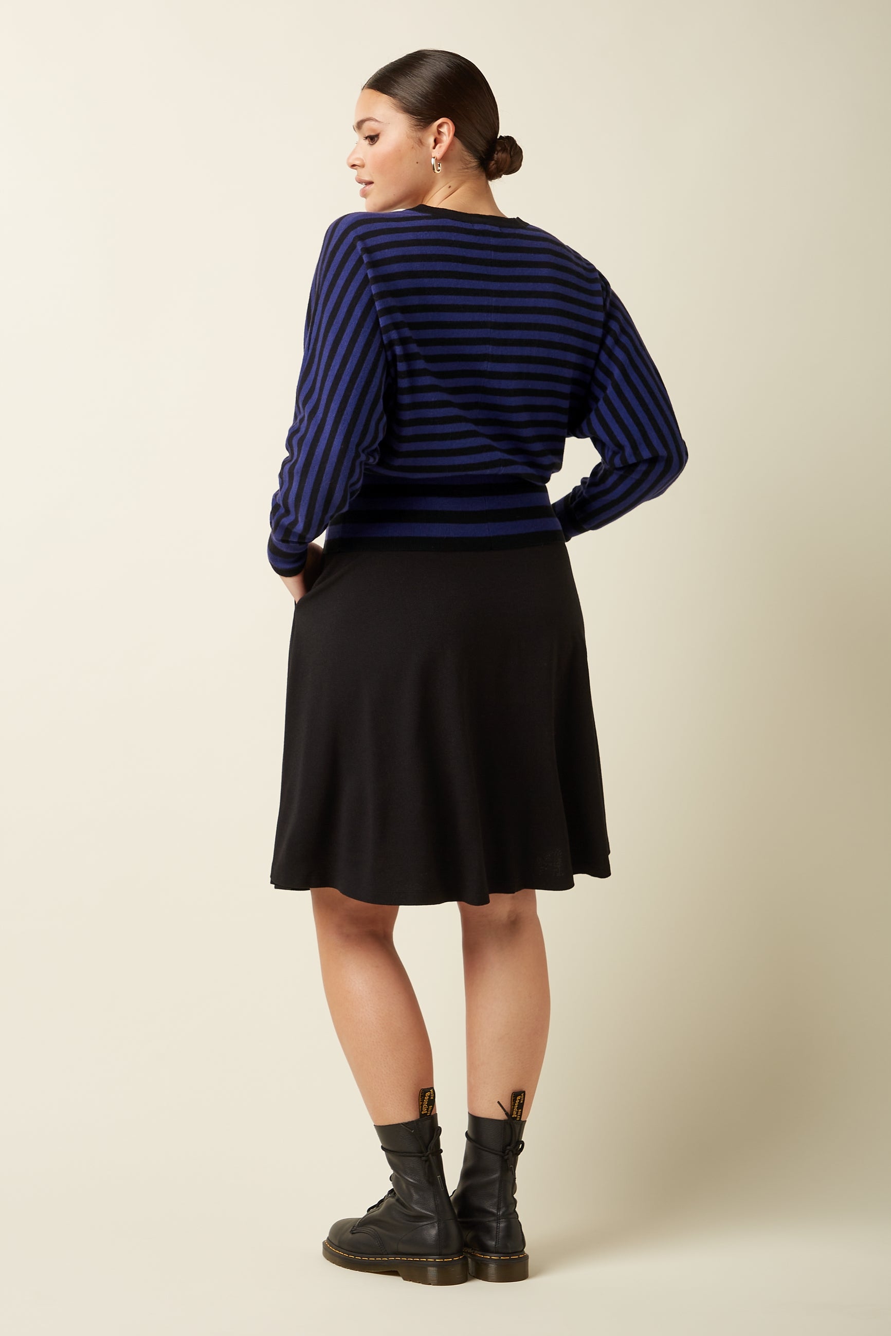 Serena Skirt Milano Crepe - Black