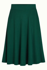 Serena Skirt Milano Crepe - Botanical Green