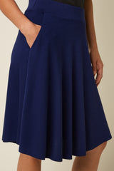 Serena Skirt Milano Crepe - Beacon Blue
