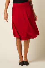 Serena Skirt Milano Crepe - Chili Red