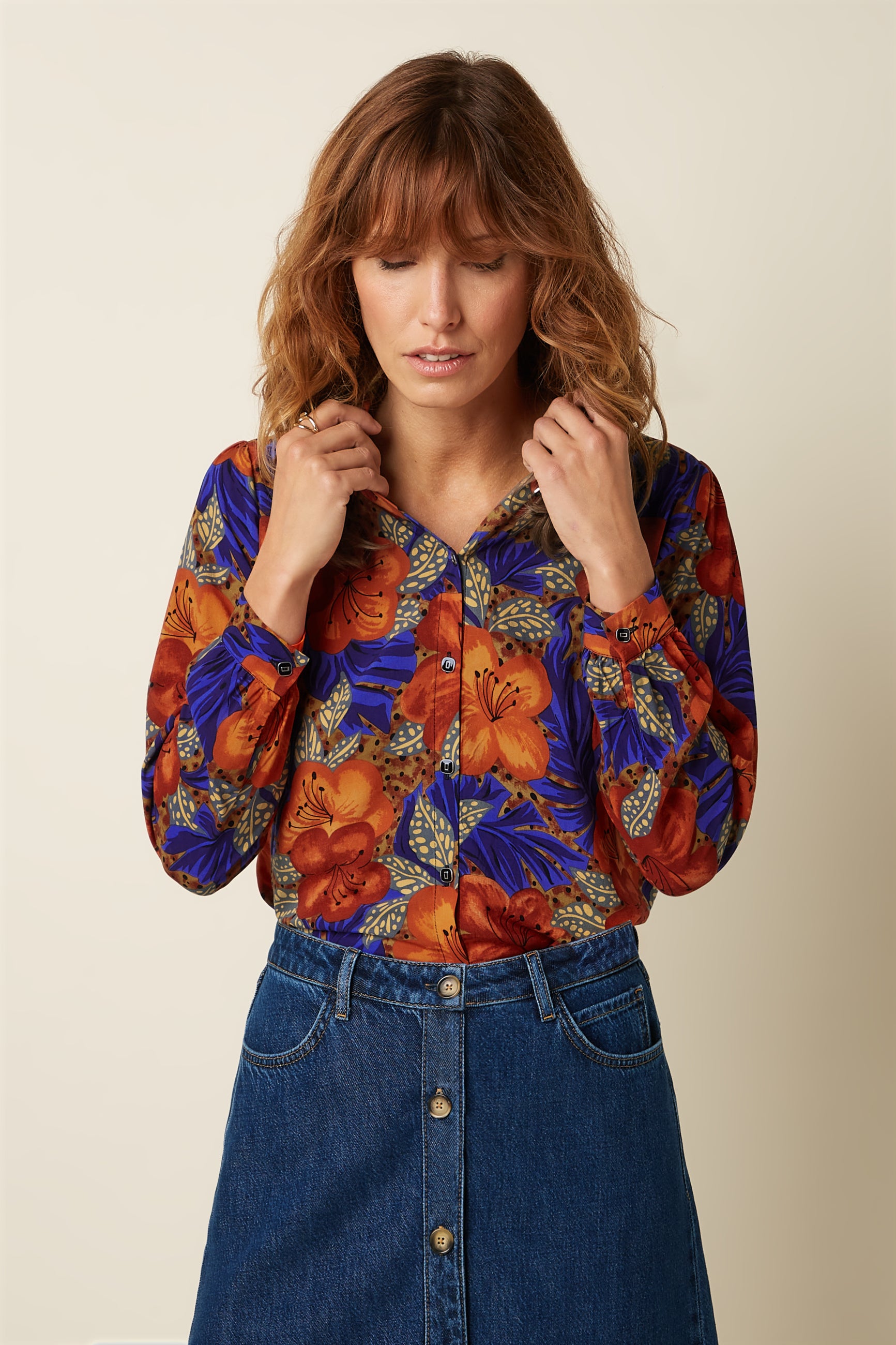 Karen Blouse Maui - Summer Fig