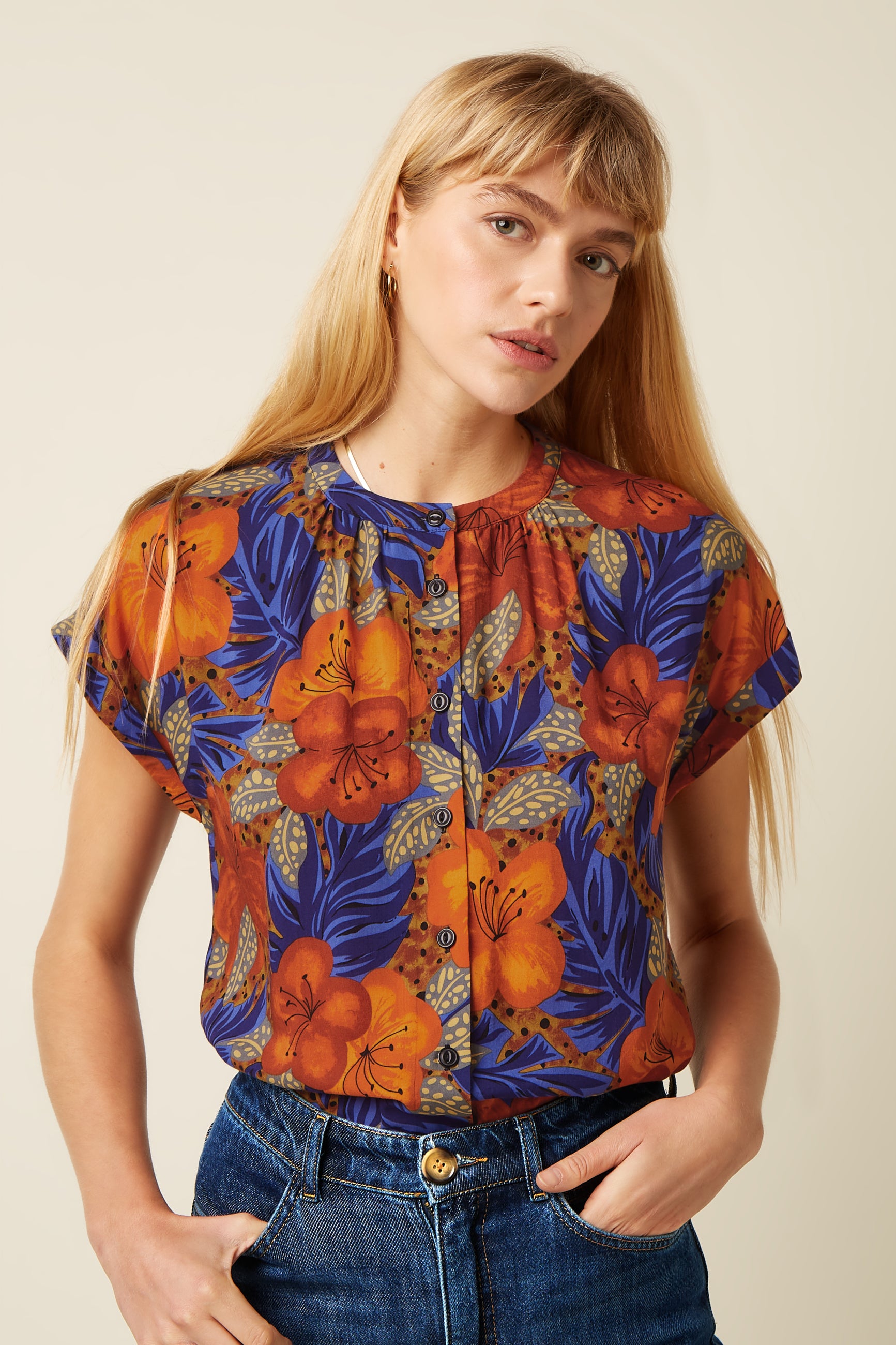 Stella Blouse Maui - Summer Fig