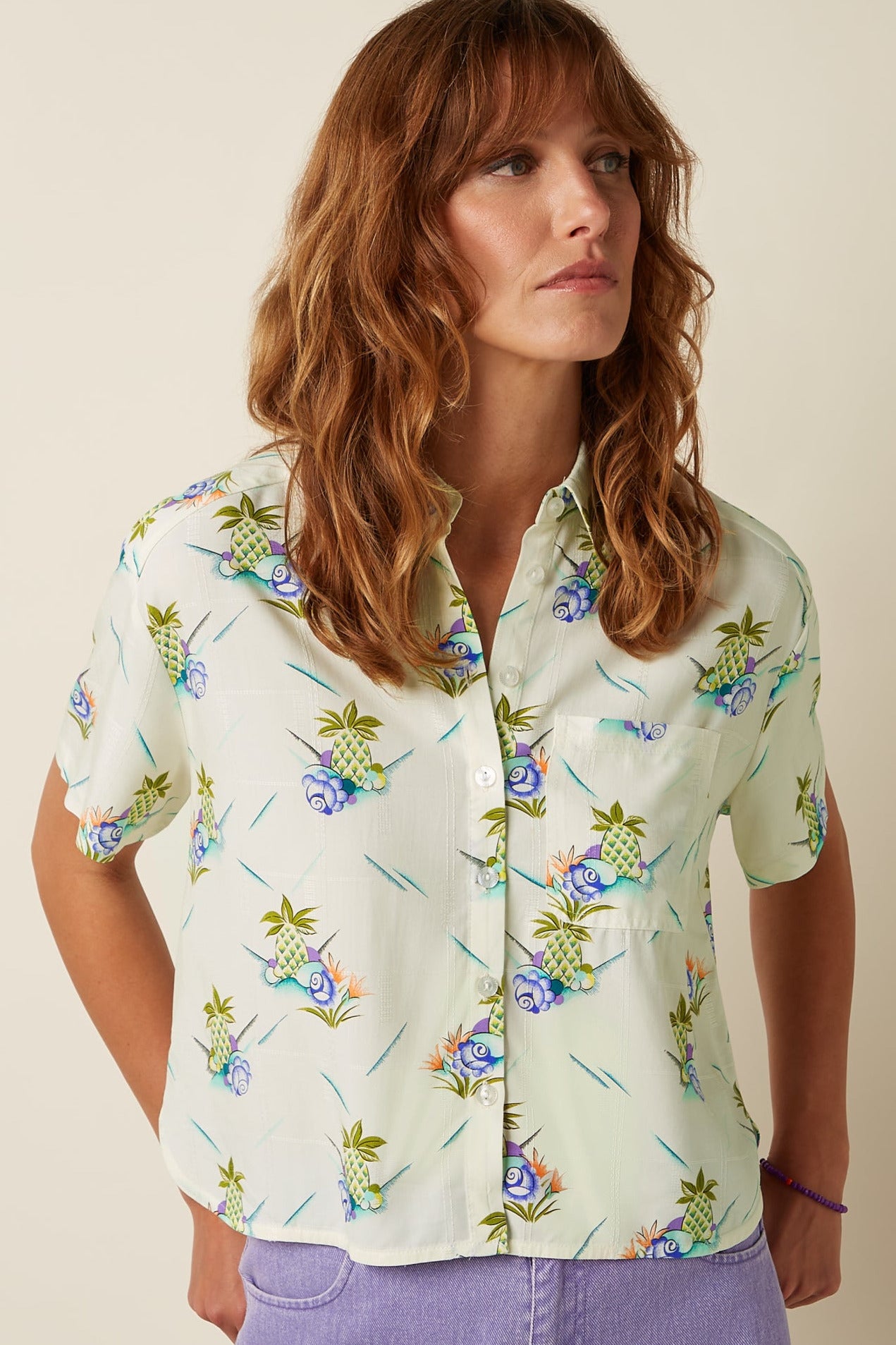 Evelina Blouse Colada - Ice Cream