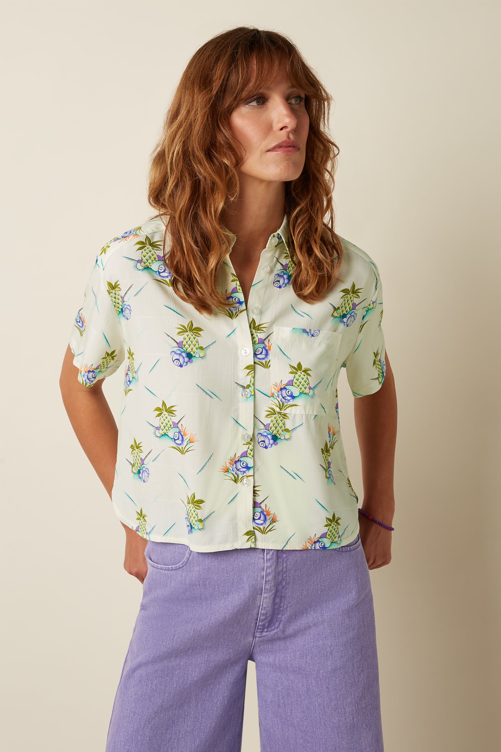 Evelina Blouse Colada - Ice Cream