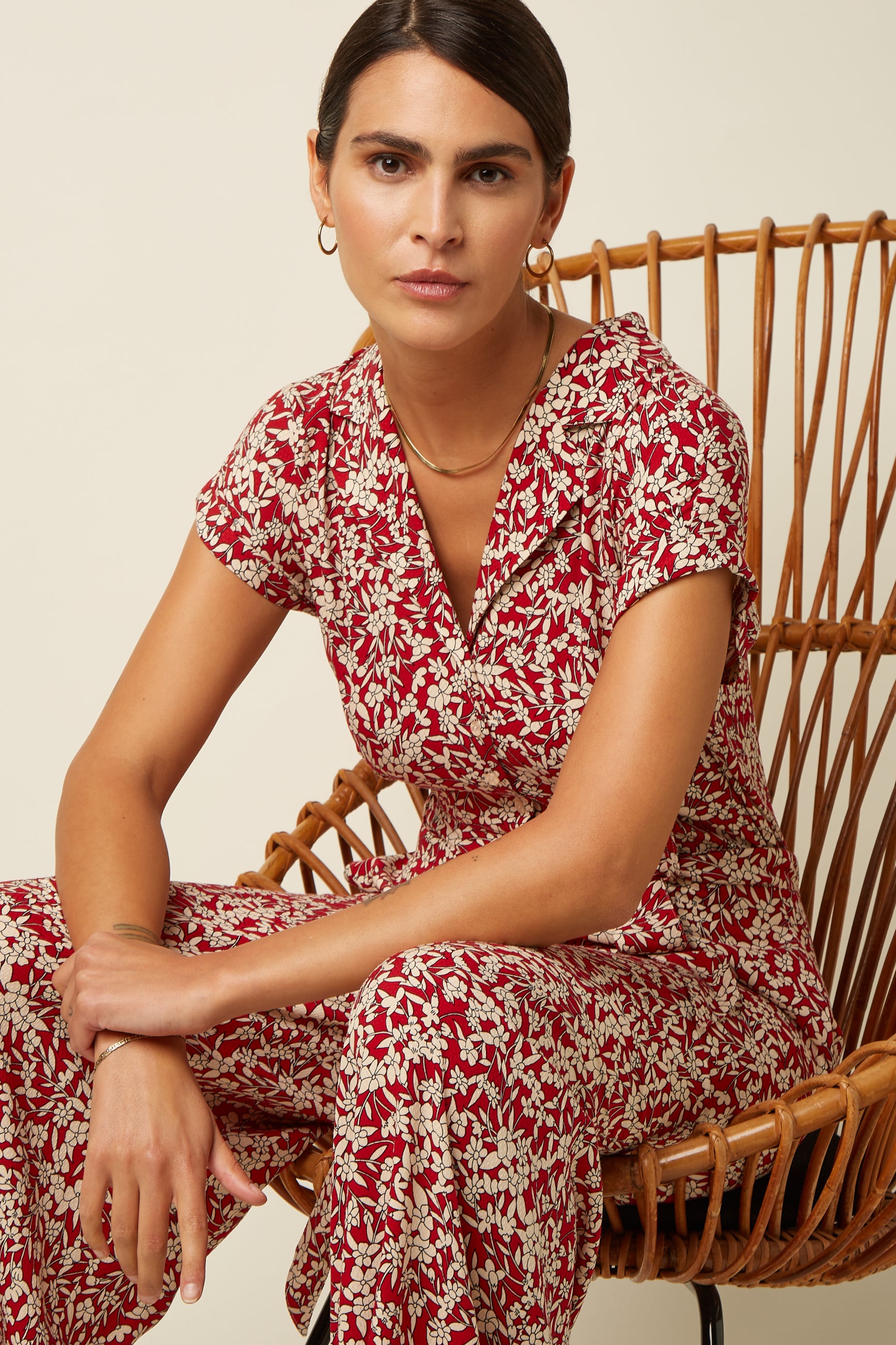 Daisy Jumpsuit Paradis - Chili Red