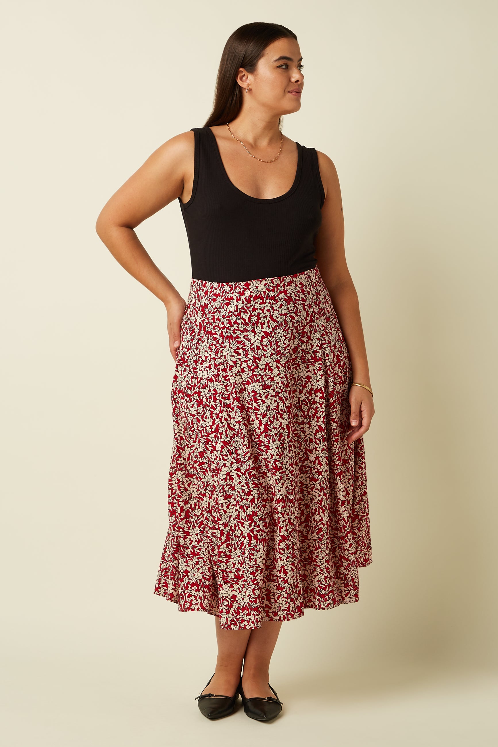 Laia Skirt Paradis - Chili Red