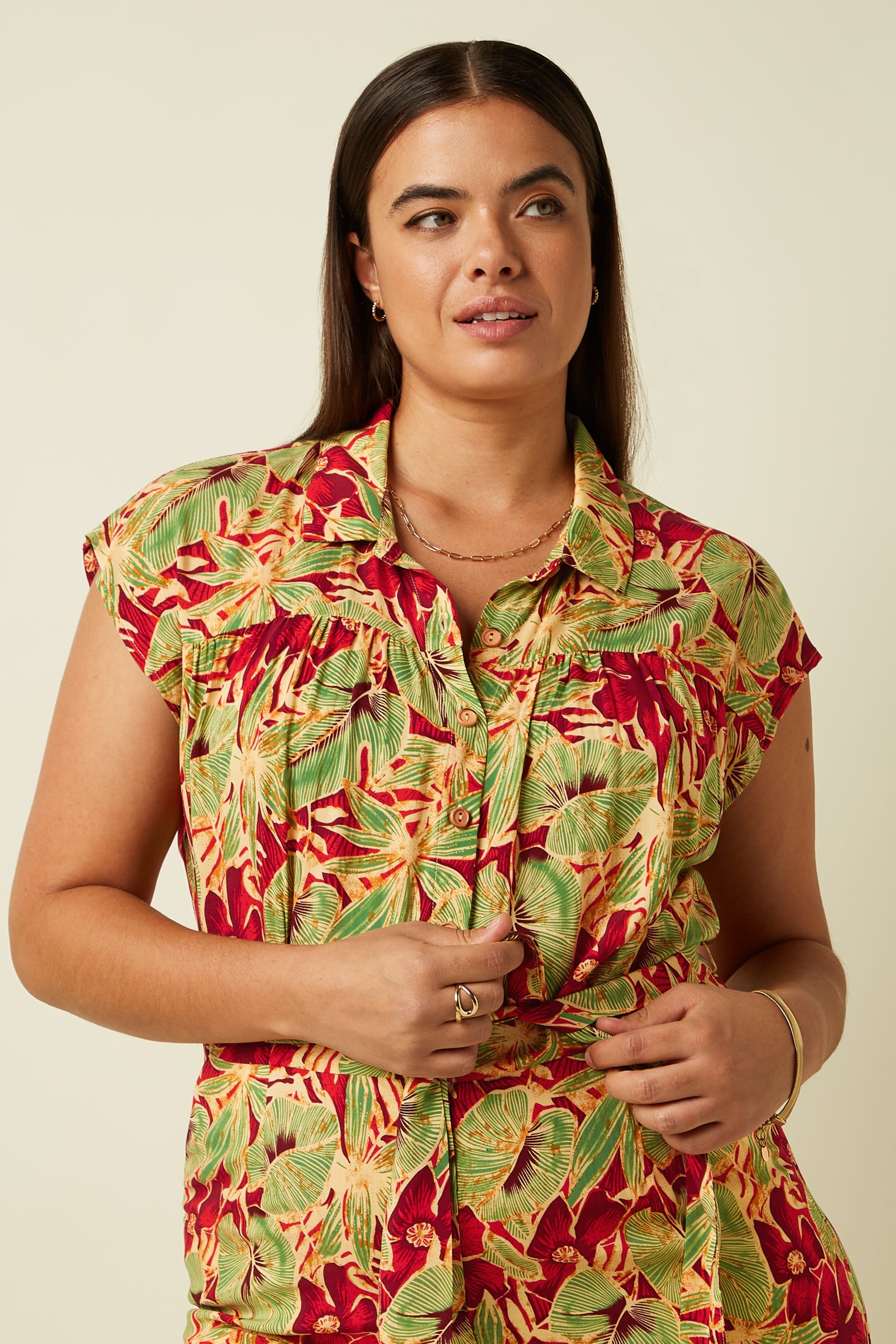 Amy Jumpsuit Rico - Fire Red