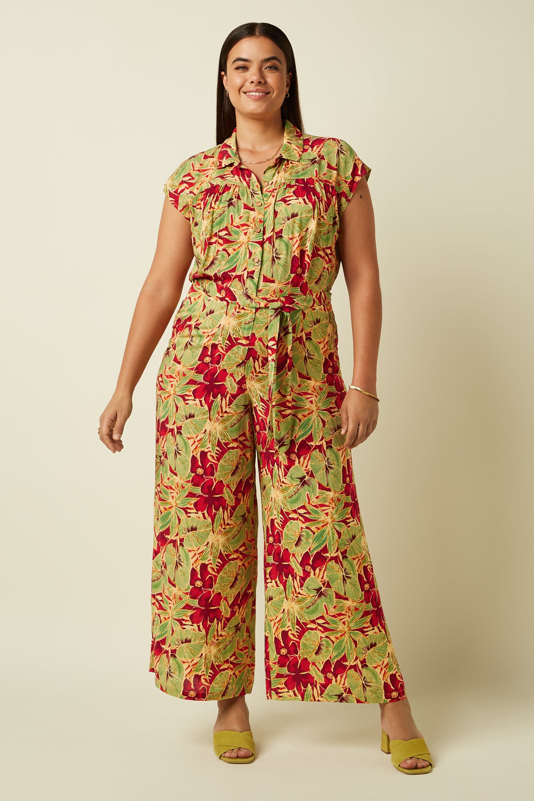 Amy Jumpsuit Rico - Fire Red
