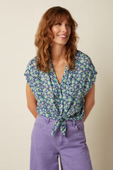 Keeva Blouse Azores - Beacon Blue