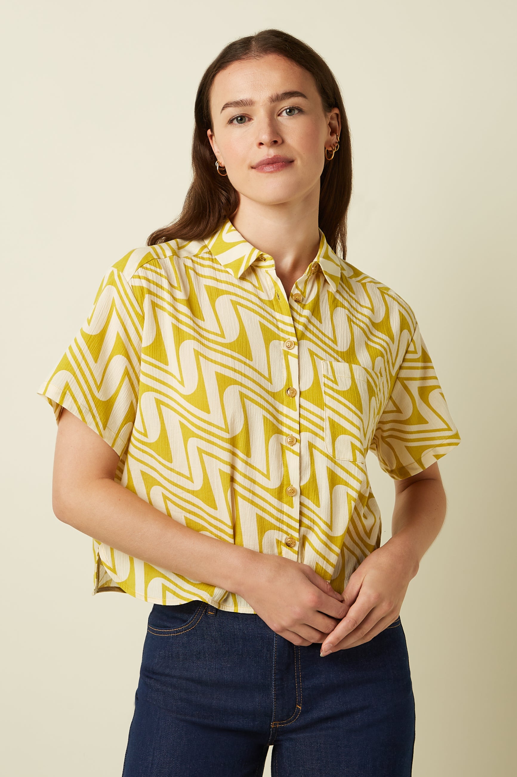 Evelina Blouse Laguna Woven - Spring Yellow – King Louie