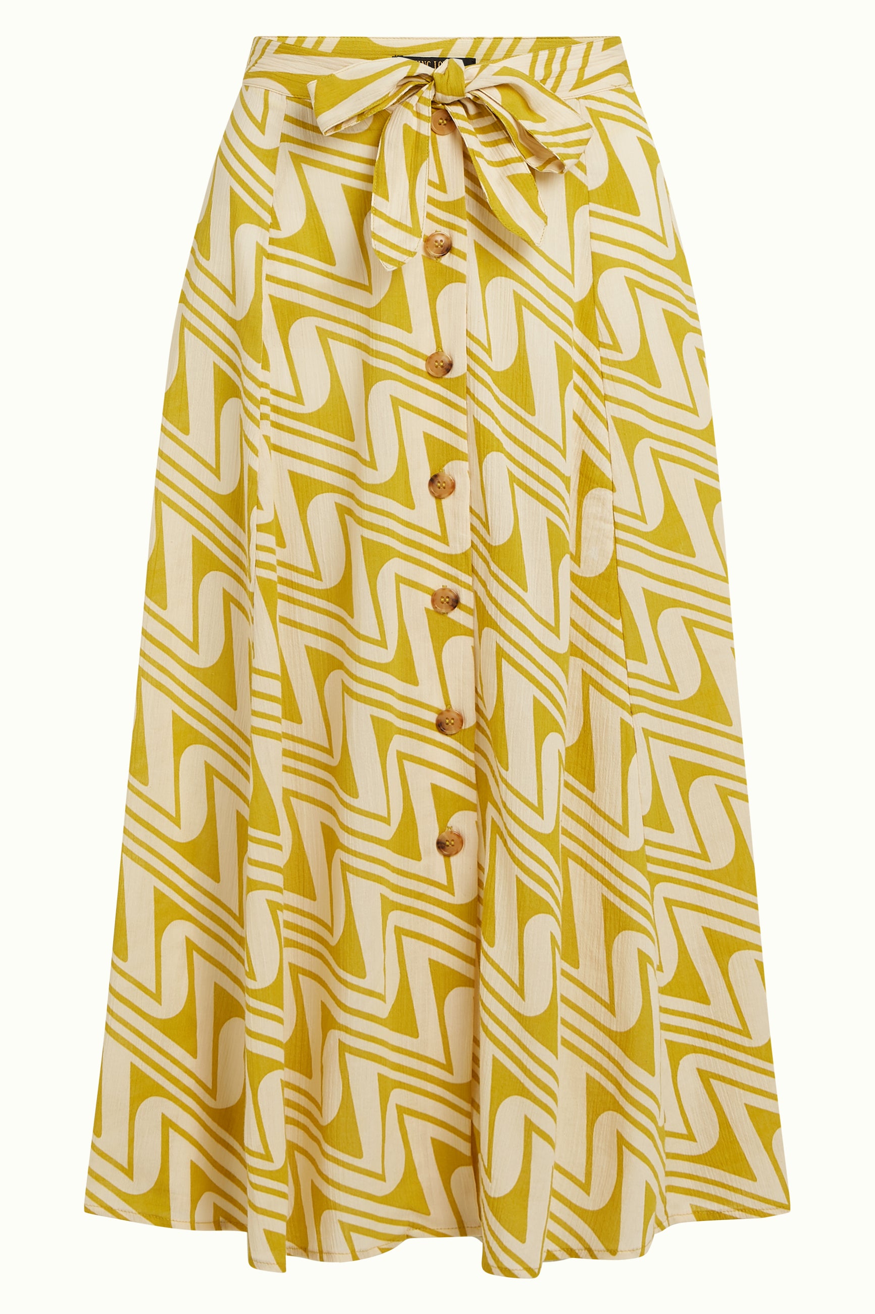Judy Midi Skirt Laguna Woven - Spring Yellow