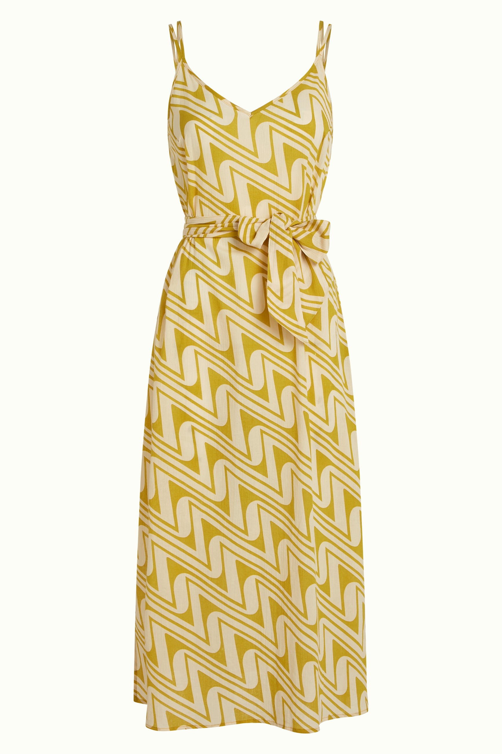 Nadya Midaxi Dress Laguna Woven - Spring Yellow