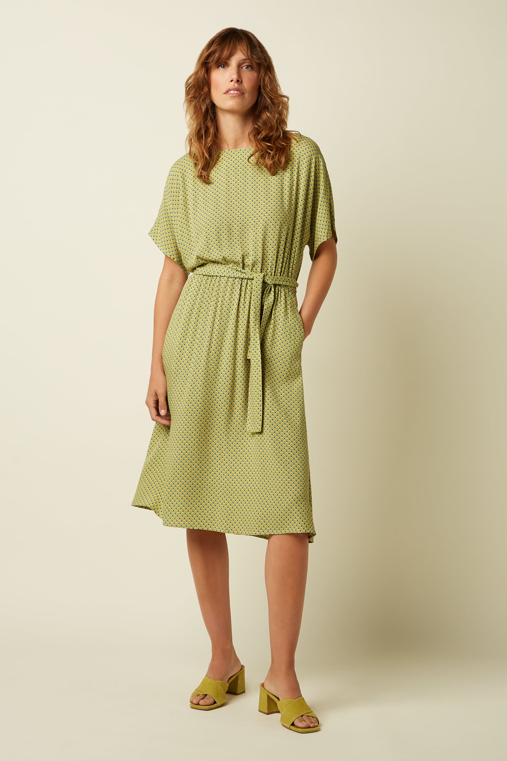 king louie midi dress adonis King Louie Amy Giverny Midi Dress in True Red