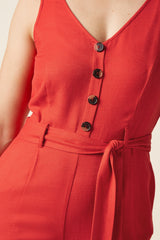 Fiona Jumpsuit Cameron - Red