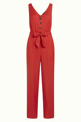 Fiona Jumpsuit Cameron - Red