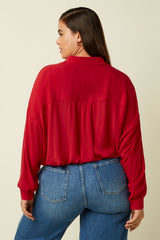 Fee Blouse Capo - Chili Red