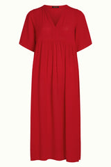 Ivana Dress Tortoise - Chili Red