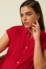 Amy Dress Tortoise - Chili Red