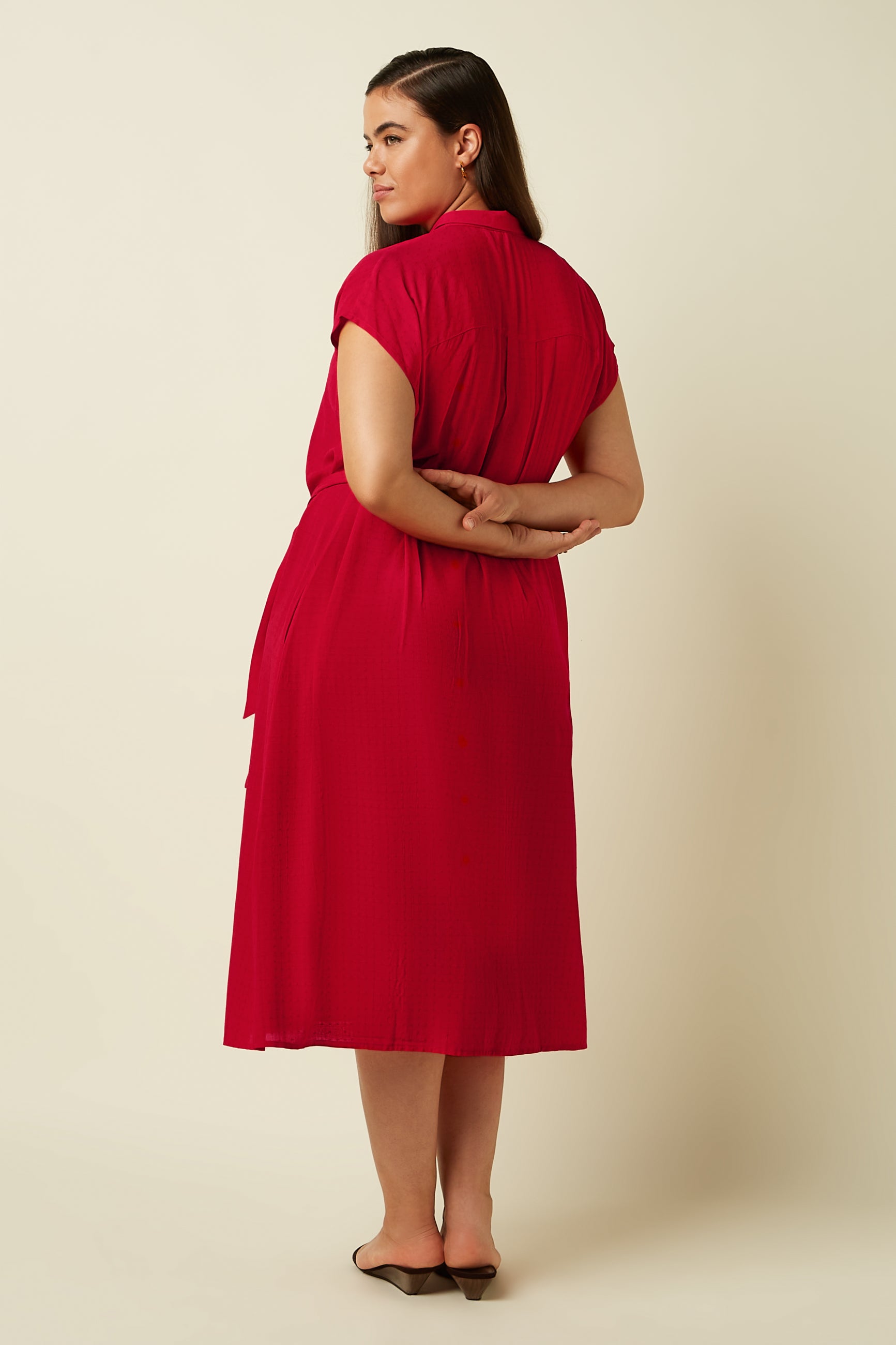 Amy Dress Tortoise - Chili Red
