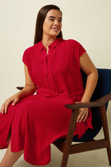 Amy Dress Tortoise - Chili Red