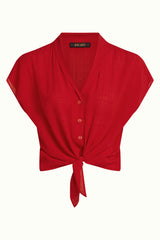 Keeva Blouse Tortoise - Chili Red