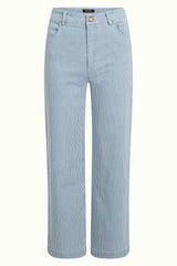 Beatriz Pants Corner Stripe - Denim Blue