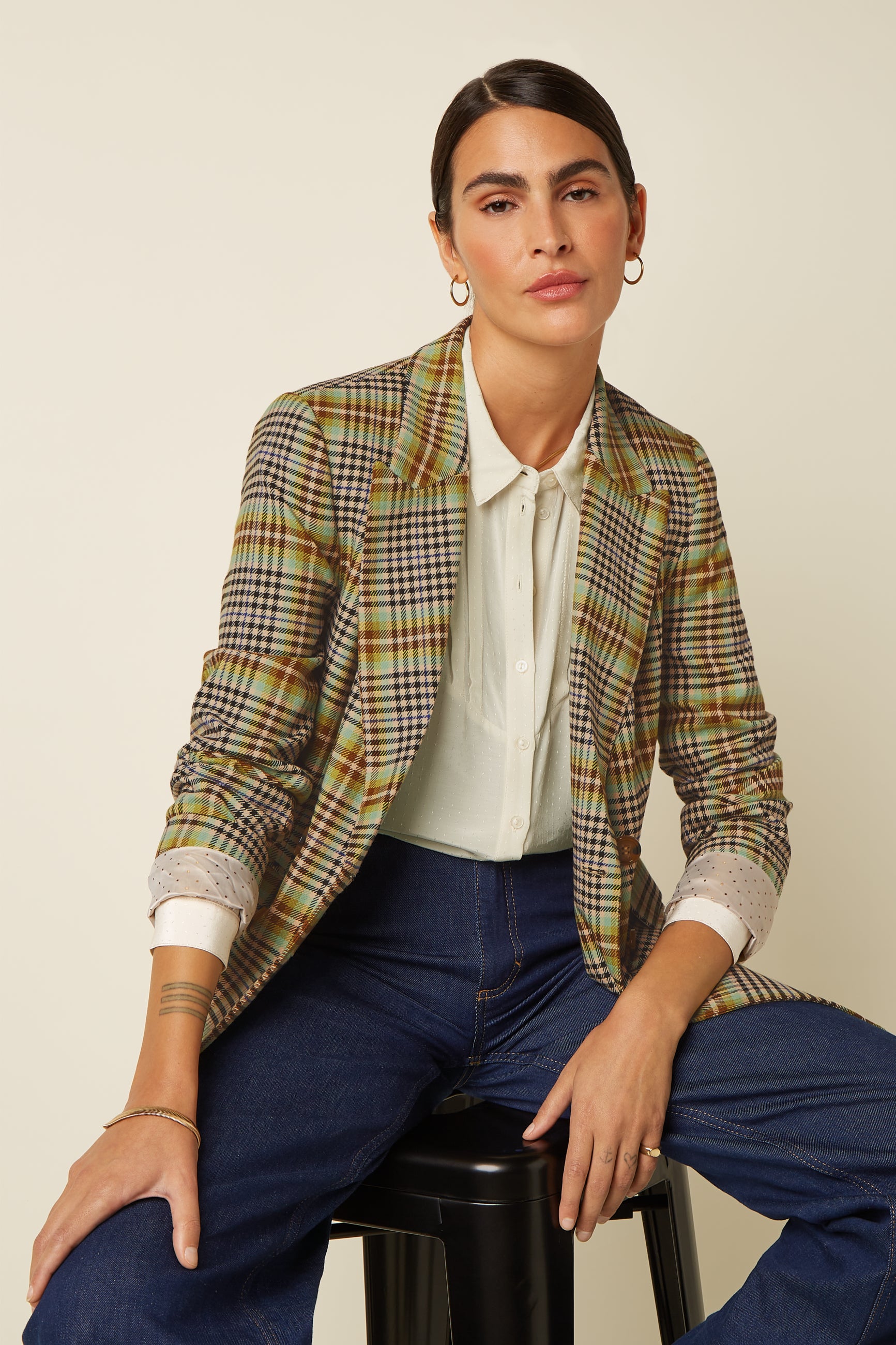 Federica Pants Kooks Check - Black