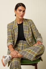 Tina Blazer Long Kooks Check - Black