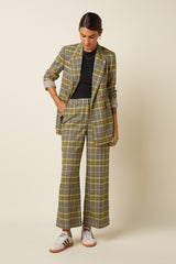 Tina Blazer Long Kooks Check - Black