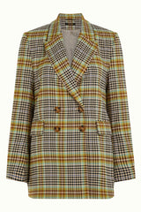 Tina Blazer Long Kooks Check - Black