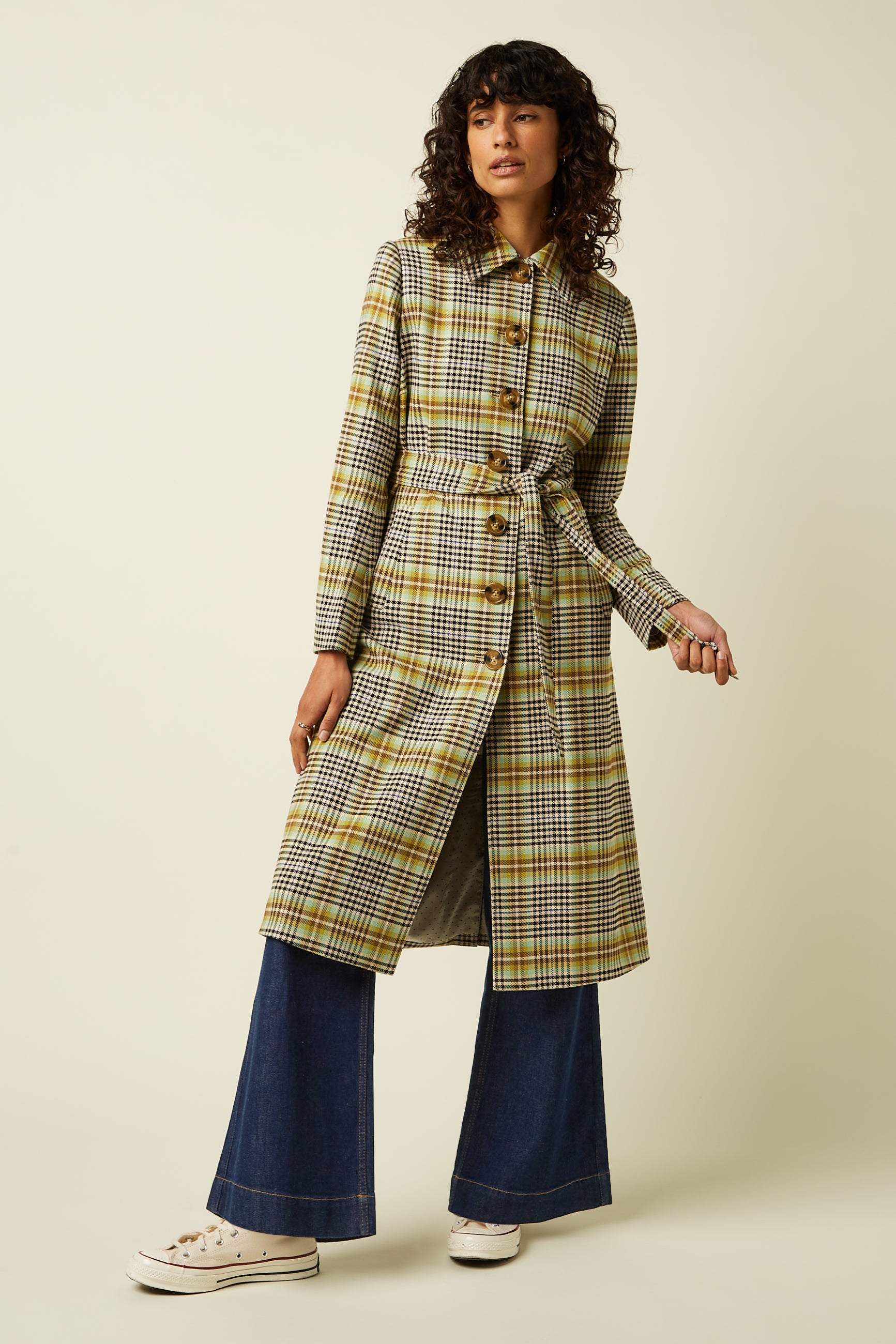 Arabella Coat Kooks Check - Black