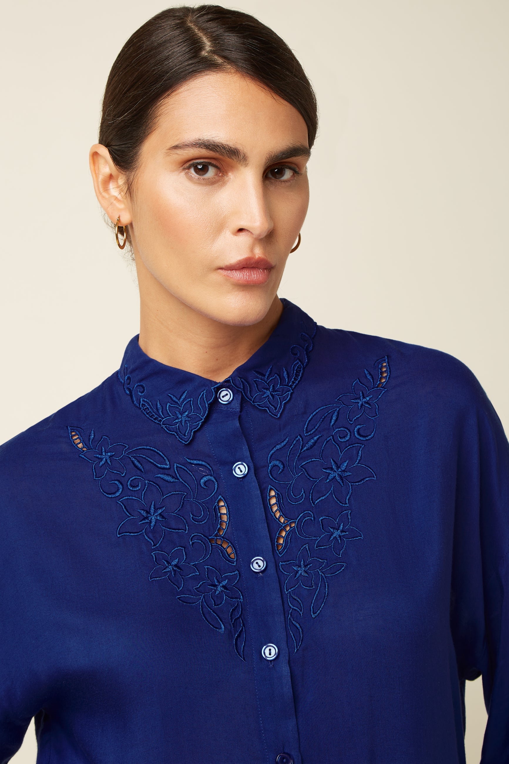 Fee Blouse Rhodes - Bluing