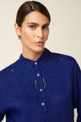 Fee Blouse Rhodes - Bluing