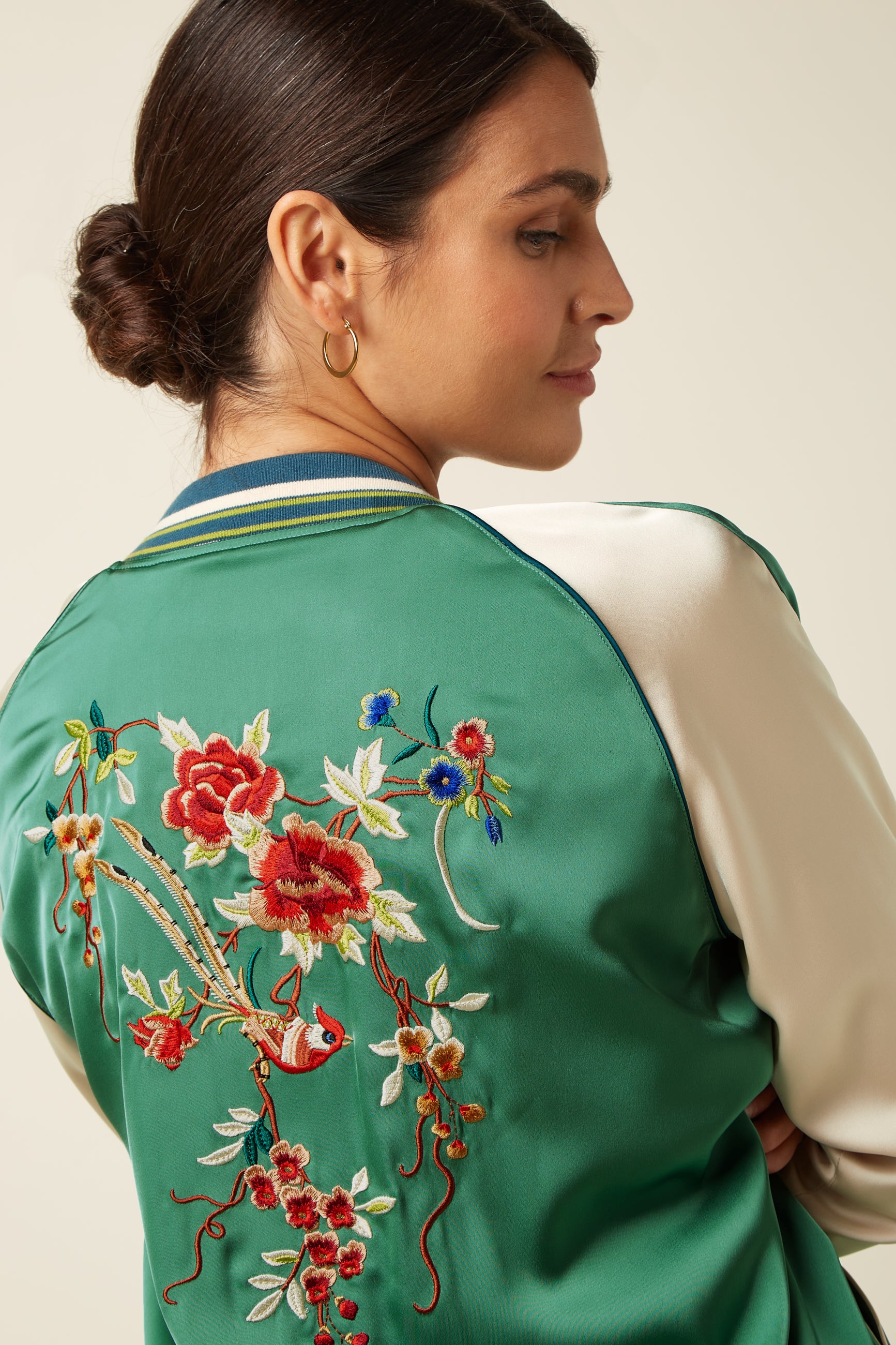 Bomber Jacket Lazou - Fir Green