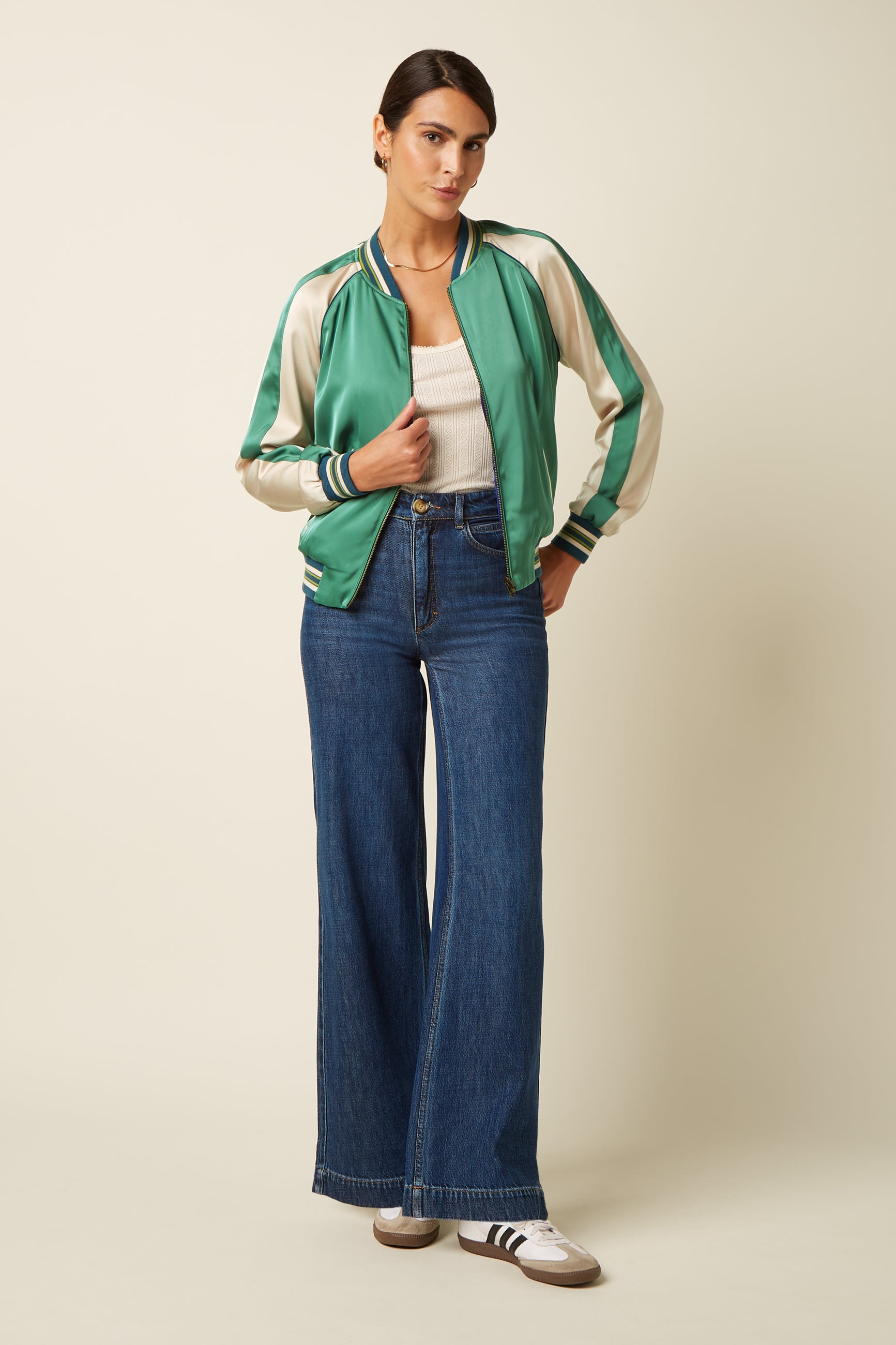 Bomber Jacket Lazou - Fir Green