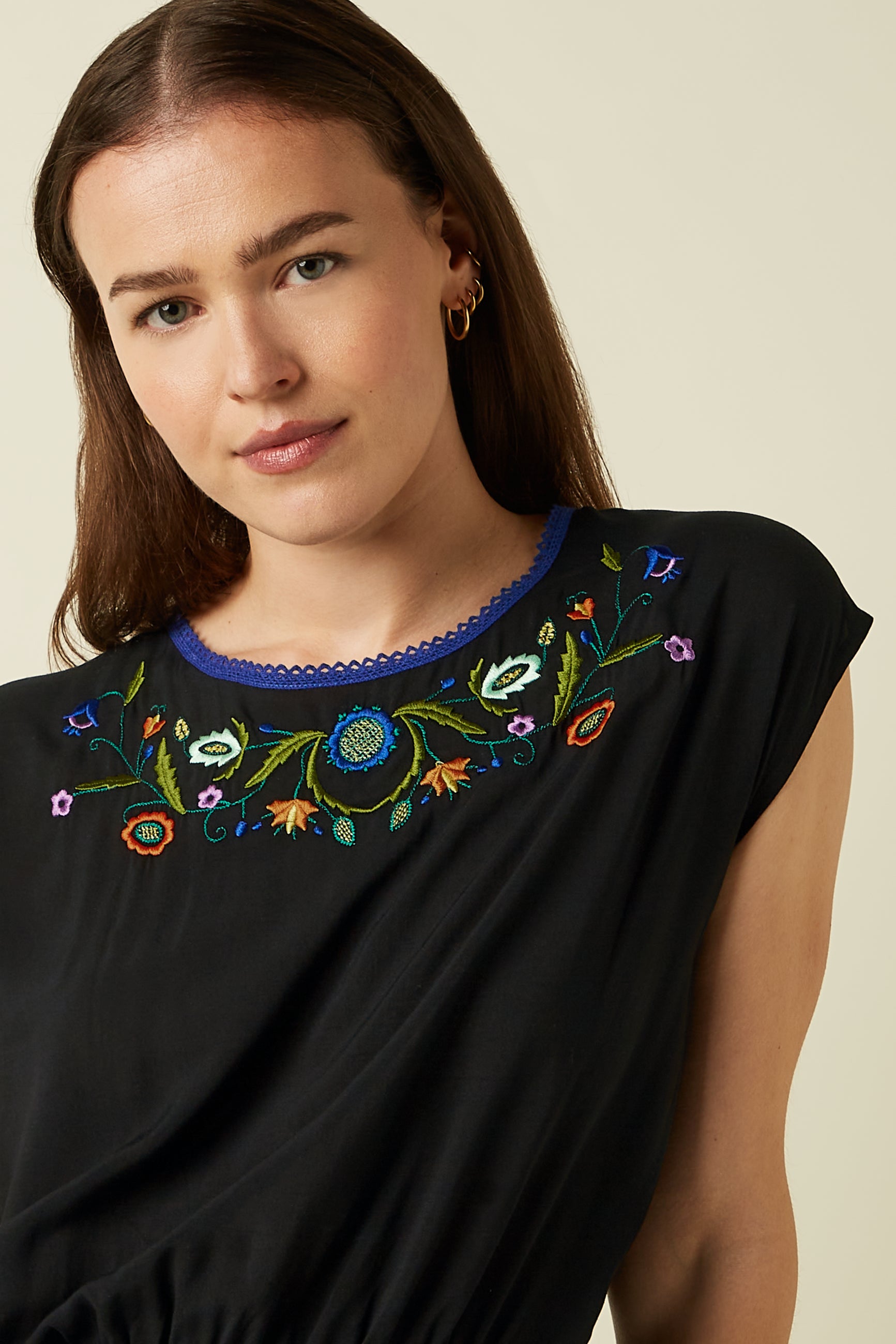 Selly Smock Top The Lane - Black