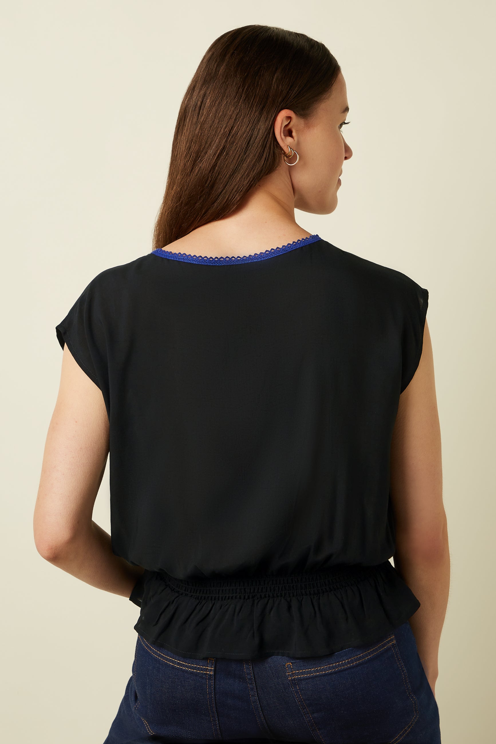 Selly Smock Top The Lane - Black