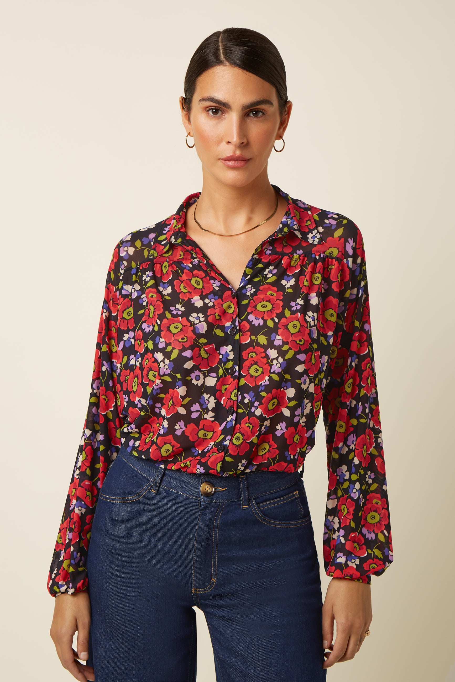 Leila Blouse Baia - Black